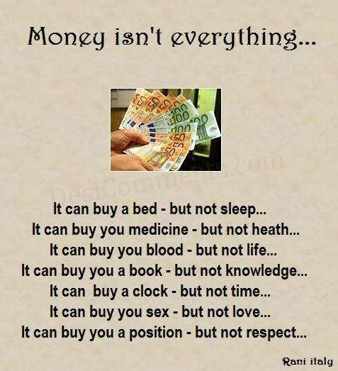 Money isn't everything