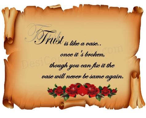 trust is like a vase