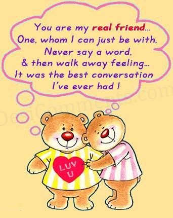 You are my real friend