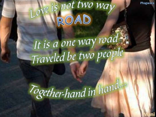 Love is not two way road