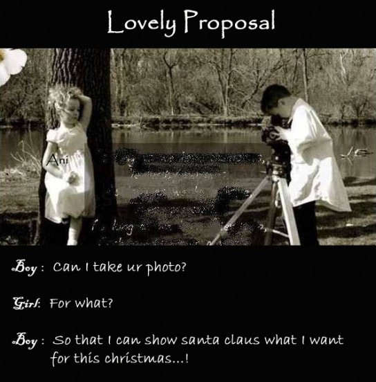 Lovely proposal