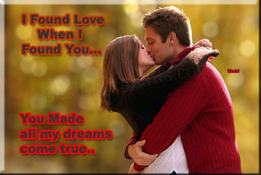 I found love when I found you...