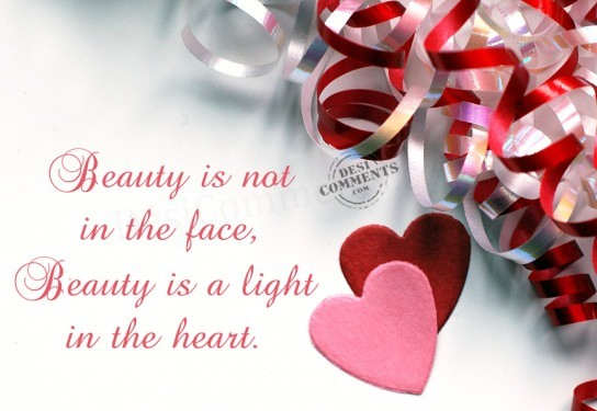 Beauty is not in the face. This picture was submitted by Rajan Singh 