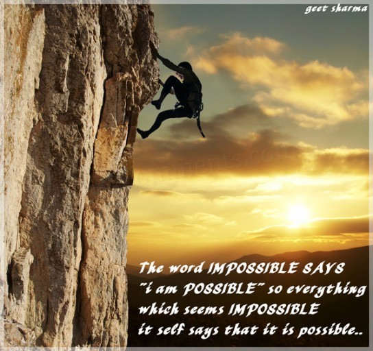 The word impossible...