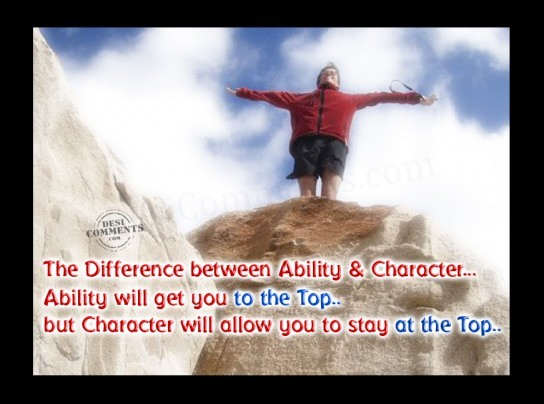 Difference between Ability & Character