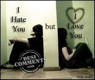 Aku benci kamu Tapi aku mencintaimu