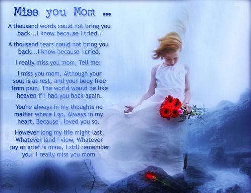 Miss you mom...