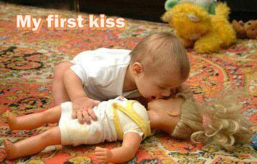 My first kiss