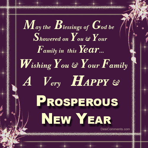 Wishing you a very happy and prosperous new year
