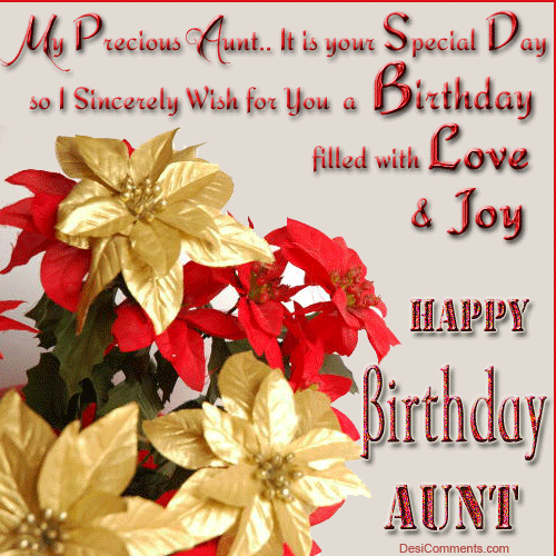 Happy Birthday Aunt - DesiComments.com
