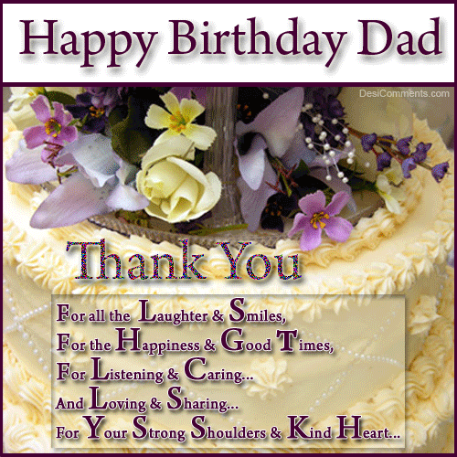 Happy Birthday Dad - DesiComments.com