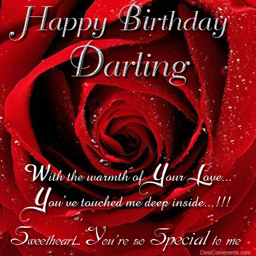 Happy Birthday Darling - You're So Special To Me