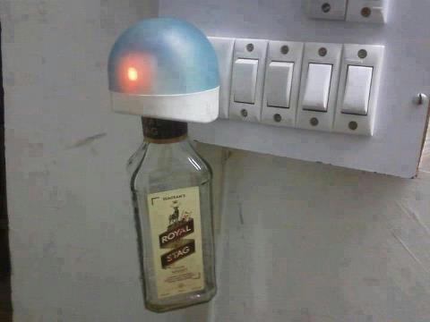 Kill the mosquitoes with alcohol