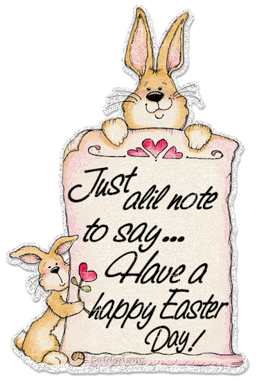 Just to say happy easter