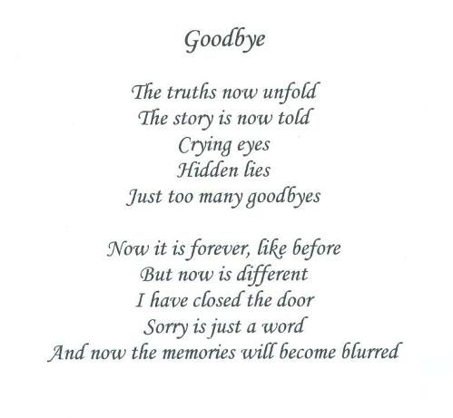 Goodbye message