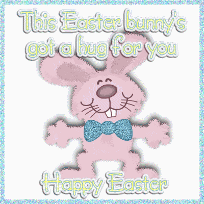 Easter bunny's got a hug for you