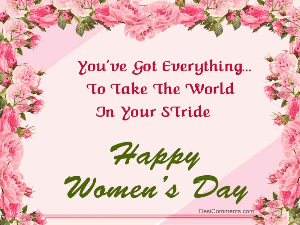 Wishing You A Very Happy Womens Day | DesiComments.