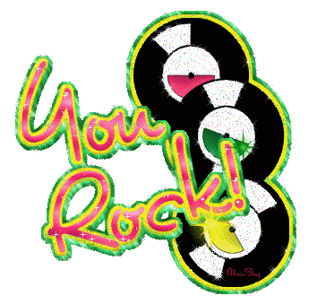 Glittering You Rock Graphic