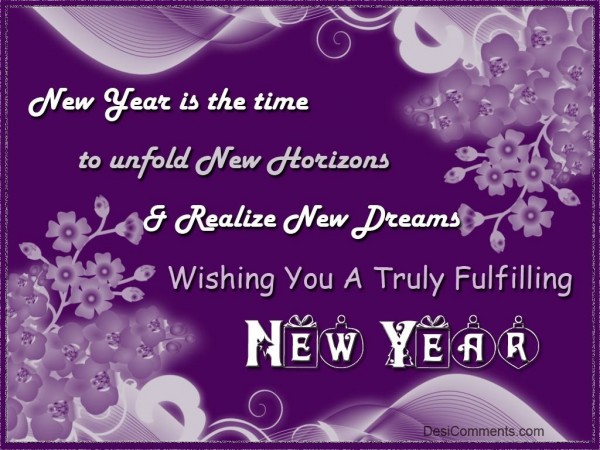 Wishing You A Truly Fulfilling New Year