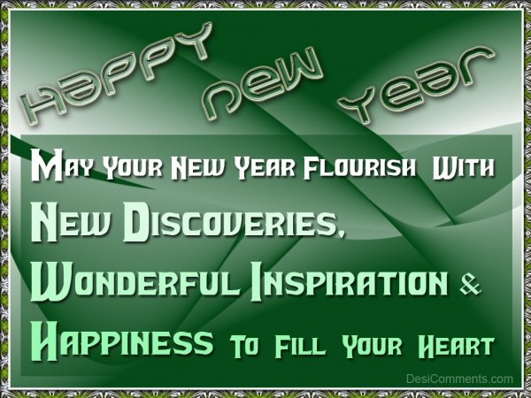 May Your New Year Flourish With New Discoveries