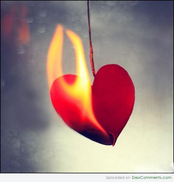 Burning heart