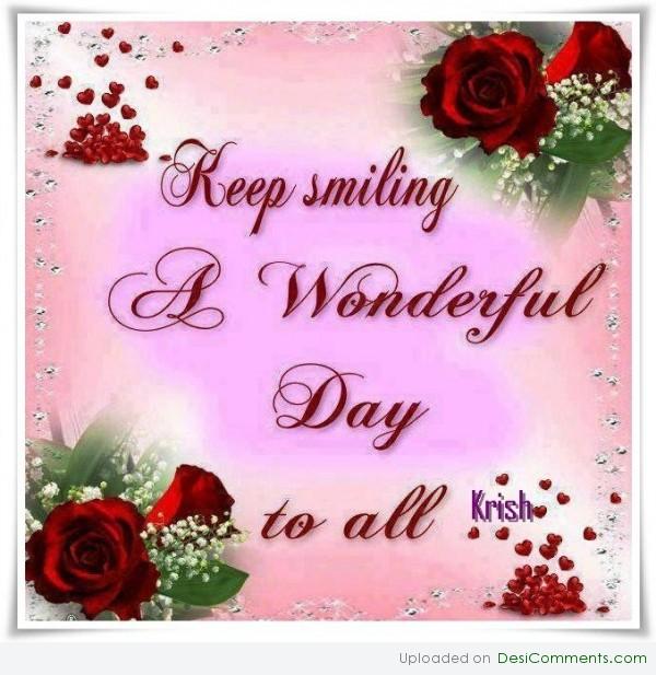 Have a wonderful day