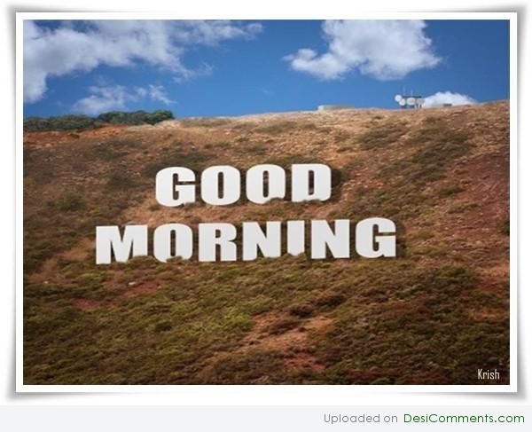 Good morning 