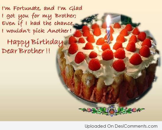 Picture: Birthday Wishes For Your Dear Brother
