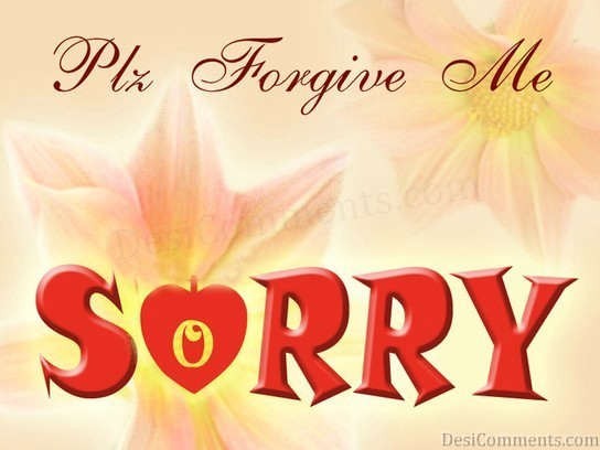 Sorry With Flowers Graphic