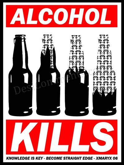 Alcohol Graphic - kills slowly