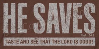 Christian Graphic - He Saves