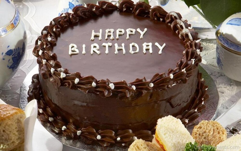 Brilliant Birthday Wishes Cake