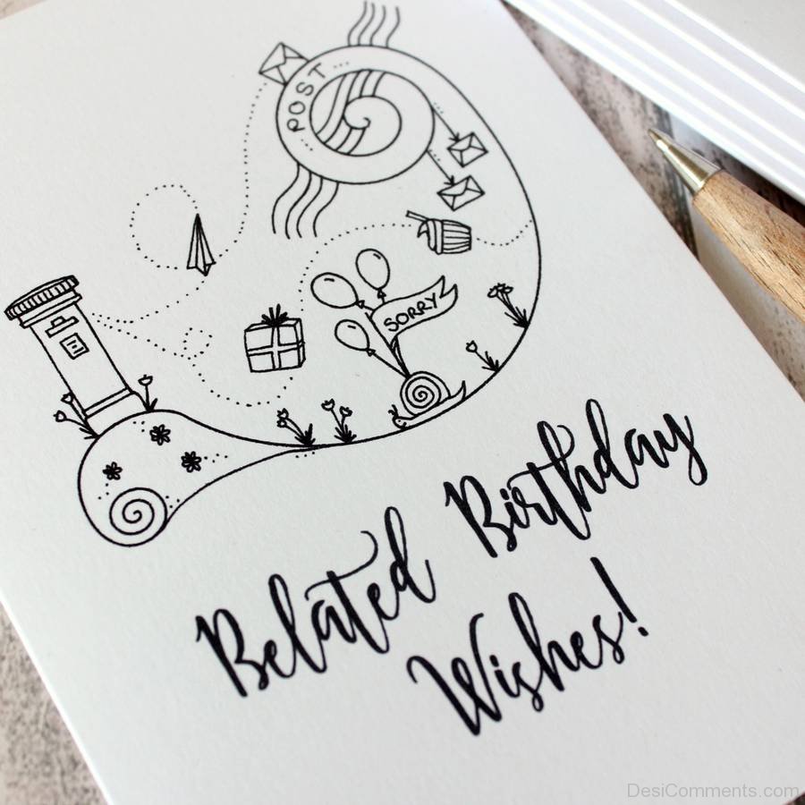Pin by SURESH on SURESH | Belated birthday card, Happy belated ...