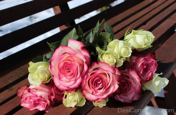 Pink White Rose Bouquet