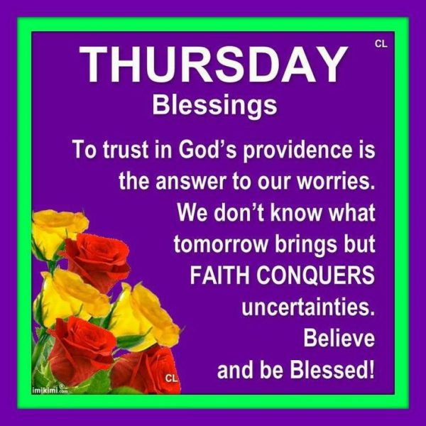 Thursday Blessings !
