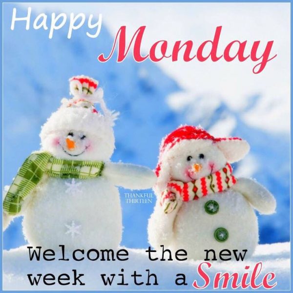 Welcome the new week with a smile