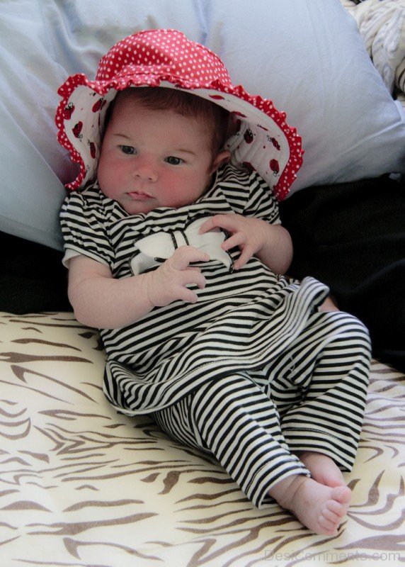 Baby Wearing Red Hat - DesiComments.com