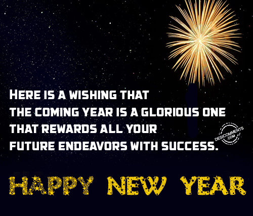 Here is wishing you happy new year