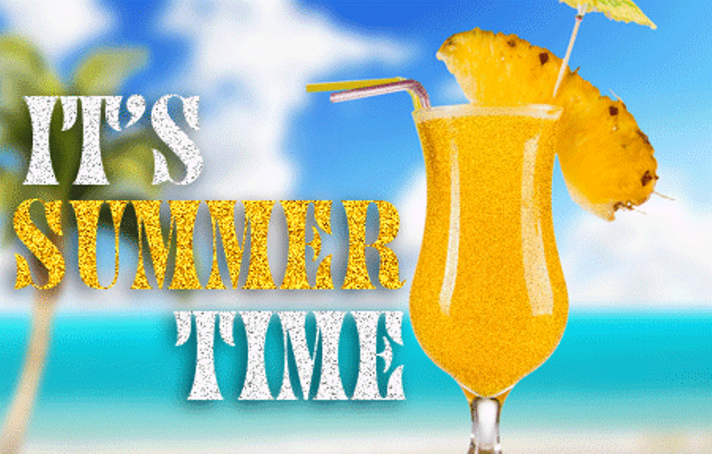 Its Summer Time Vector Banner Design Template With 