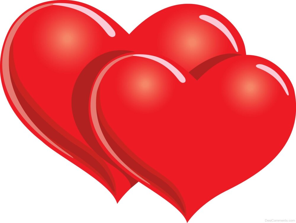 Two Red Hearts Image - DesiComments.com