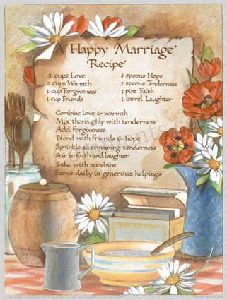Happy marriage recipe