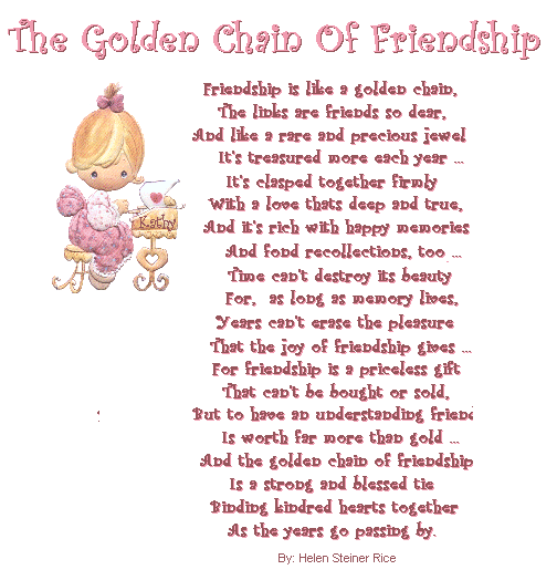 The golden chain of friendship