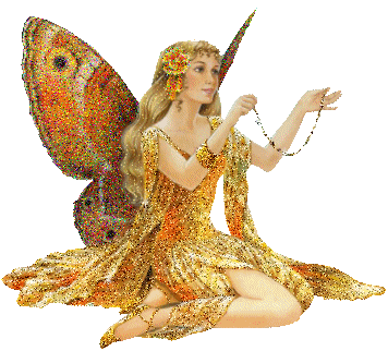 Angel in Golden Dress