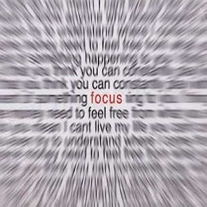 Focus on it…..!