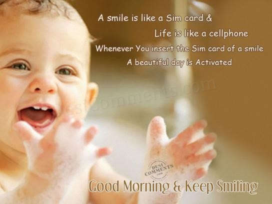Good Morning and Keep Smiling - Desi Comments