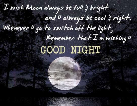 I m wishing u Good Night - DesiComments.com