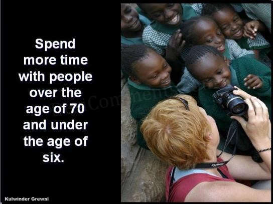 Spend More Time With People…