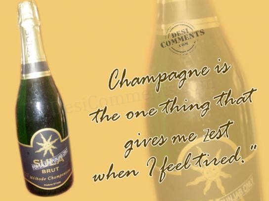 Champagne is the one thing