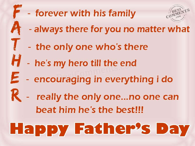 Happy Fatherâ€™s Day - DesiComments.com