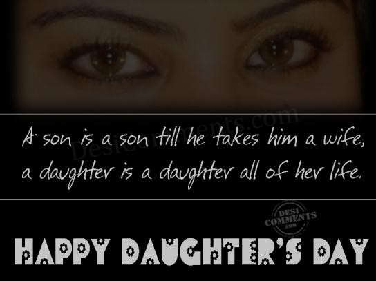 A daughter is a daughter all of her life